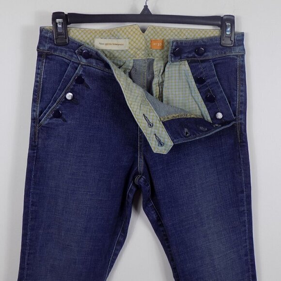 Pilcro and The Letterpress Sailor Slim Jeans Size 30 Blue - Picture 4 of 7